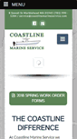 Mobile Screenshot of coastlinemarineservice.com